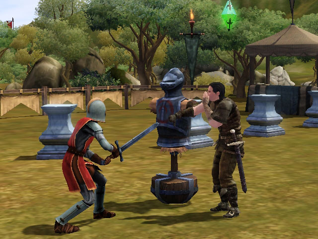 Sims Medieval: Тренировочная площадка для воинов появляется в королевстве вместе с новым крылом замка.