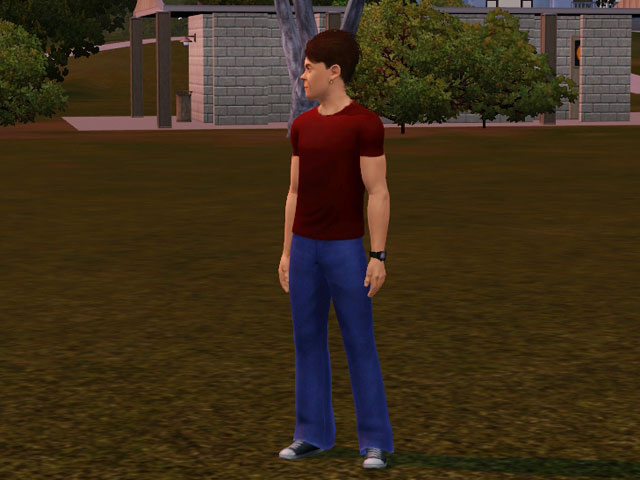 Sims 3: Униформа разносчика кофе.