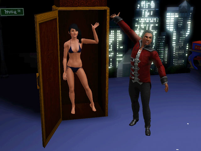 Sims 3: Иногда вместо целого добровольца пропадает только его одежда.