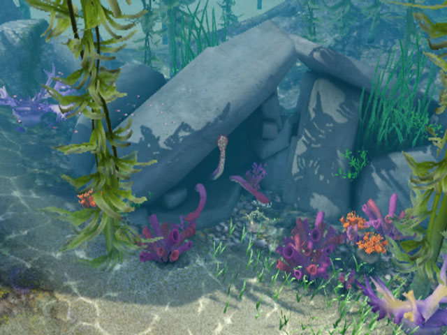 Sims 3: Морское чудовище – не просто декорация. Оно может напасть на дайвера.