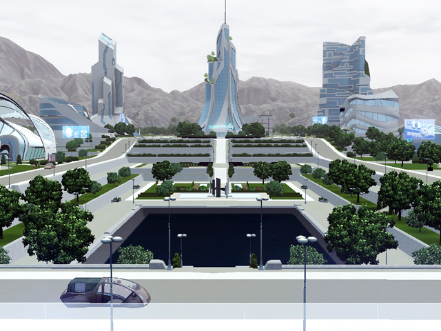 Sims 3: Футуристический Оазис приземления.
