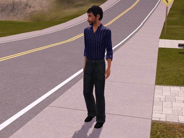 Sims 3: Мужская униформа ведущего дизайнера.