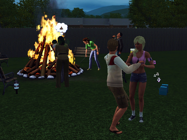 Sims 3: Спортсмены жить не могут без вечеринок.