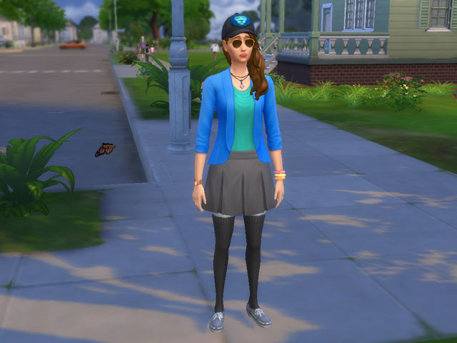 Sims 4: Женская униформа голодного художника.