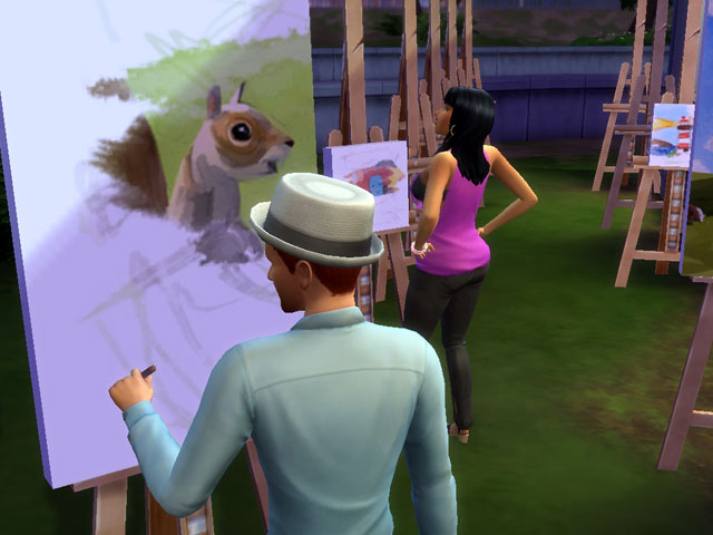 Sims 4: Талантливые персонажи могут вместе рисовать или заниматься музыкой.