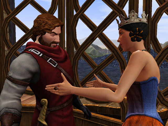 Sims Medieval: Зодчий – один из постоянных обитателей замка. Не мешает с ним подружиться.