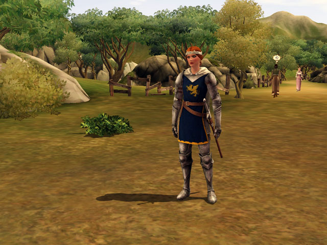 Sims Medieval: Королевские доспехи стойкости.
