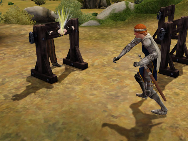 Sims Medieval: С задирами у монархов короткий разговор.