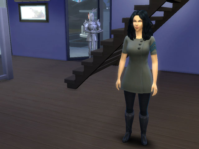 Sims 4: Женская униформа двойного агента.