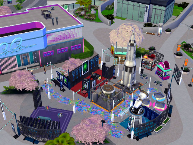 Sims 4: На площадке «УмниКона» находится много разных секций.