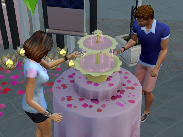 Sims 4: Чай с сакурой позволяет гостям быстро настроиться на кокетливый лад.