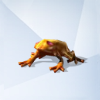 Sims 4: Золотая лягушка с кварцем в полоску