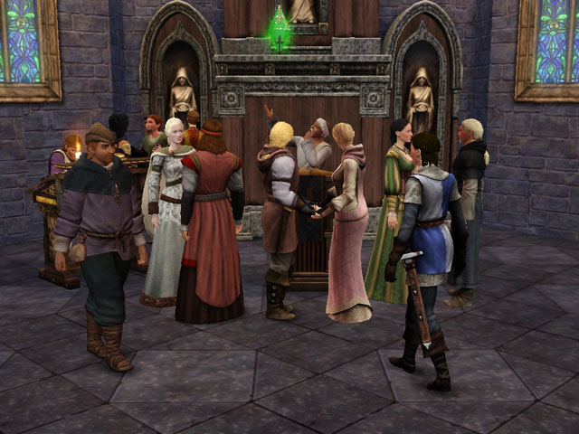 Sims Medieval: Торжественное бракосочетание в яковитском соборе.