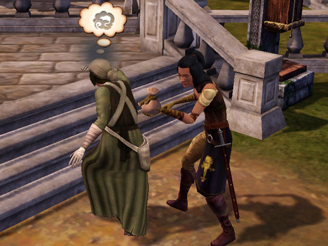 Sims Medieval: На карманных кражах можно неплохо заработать.