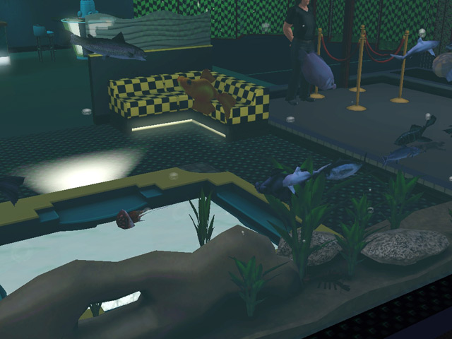 Sims 3: Цифровой аквариум во всю стенку из Sims 3 «В сумерках».