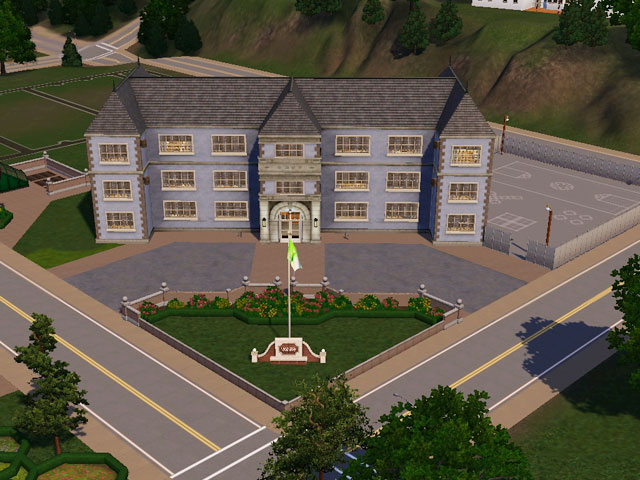 Sims 3: Подрастающие симы обязаны посещать занятия в городской школе. 