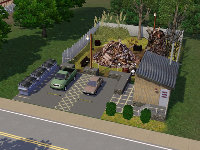 Sims 3: Городская свалка – неизменное место встречи всех местных изобретателей. 