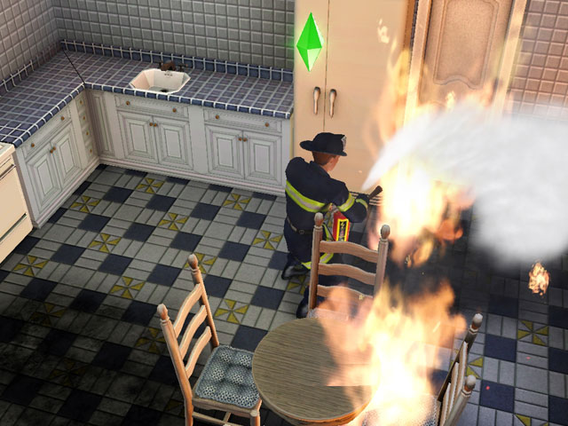 Sims 3: Пожарный – это не профессия, а стиль жизни. 