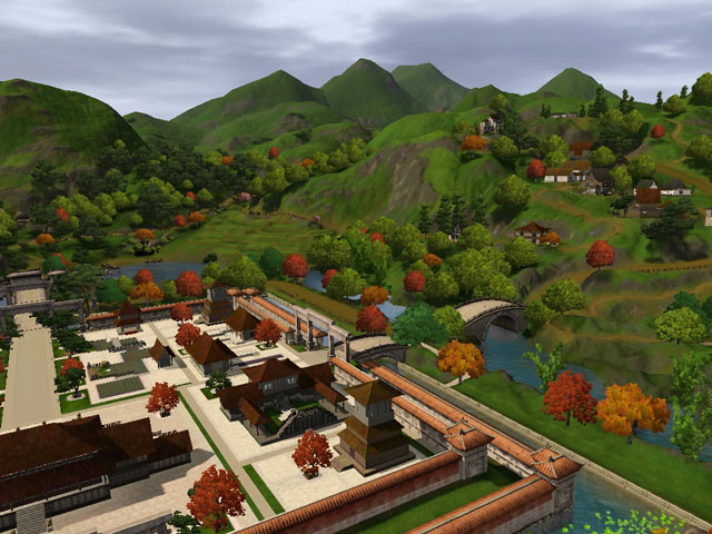 Sims 3: В Китае путешественнику придется очень много ходить на своих двоих.