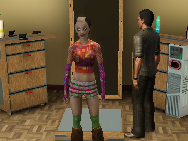 Sims 3:Результат работы стилиста не всегда похож на то, что задумывалось изначально.