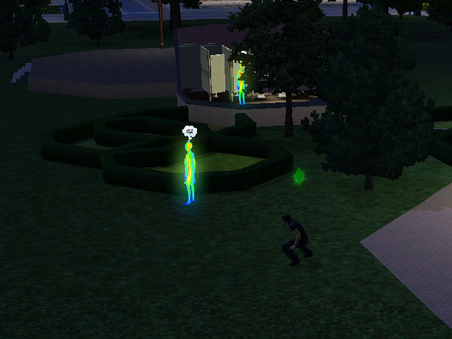 Sims 3: Вампиры умеют «сканировать» общественный участок на предмет добычи.