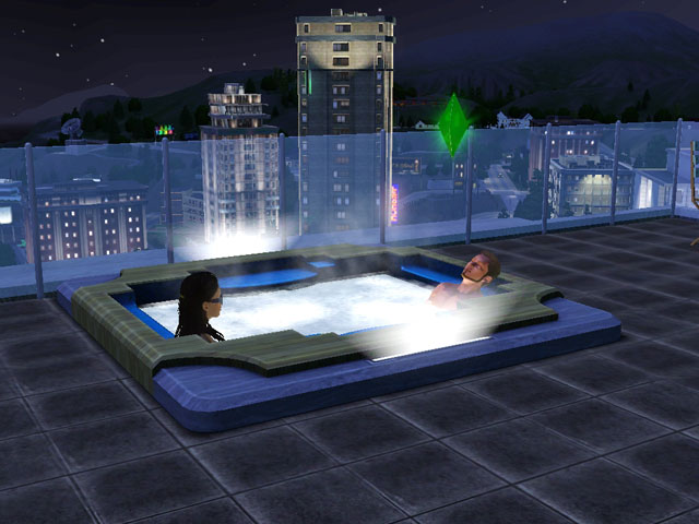 Sims 3: На балконе можно установить джакузи.