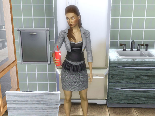 Sims 3: Мусоропровод в квартире сильно облегчит персонажу жизнь.