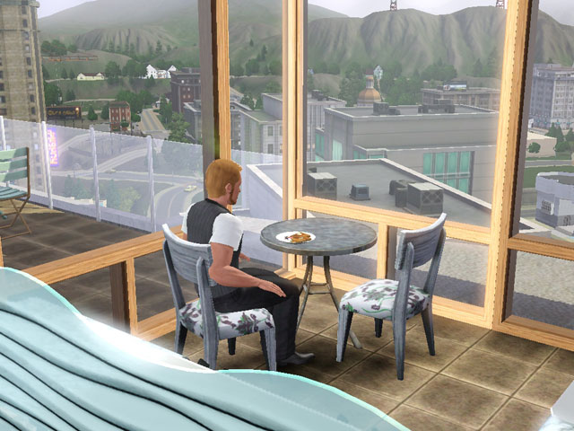 Sims 3: В небоскребе обеды всегда будут «на высоте».
