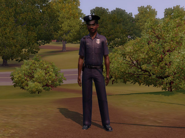 Sims 3: Стандартная униформа полицейского.