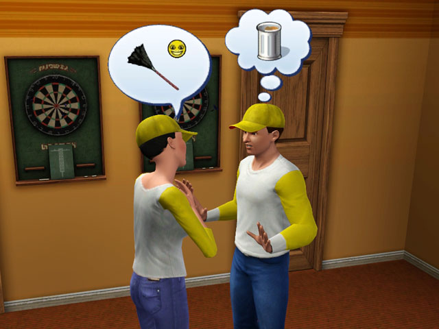 Sims 3: Женская и мужская униформы разносчика газет.