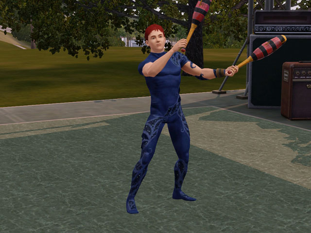 Sims 3: Костюм жонглера-новичка.