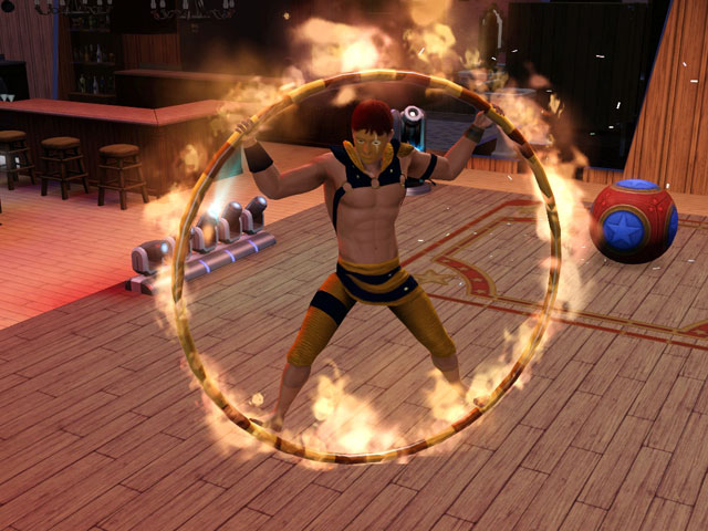 Sims 3: Костюм танцора с огнем.