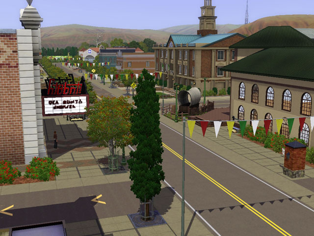Sims 3: Все здания в Аппалуза Плейнс выдержаны в одном кантри-стиле.