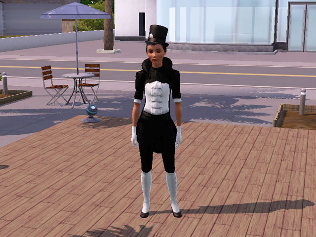 Sims 3: Женский костюм главного иллюзиониста.