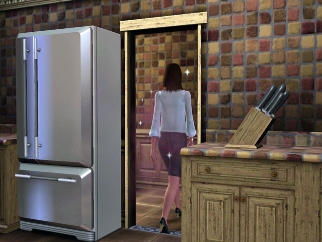 Sims 3: Напольный гигиенатор можно разместить в дверном проеме или другом месте, через которое часто проходят персонажи.