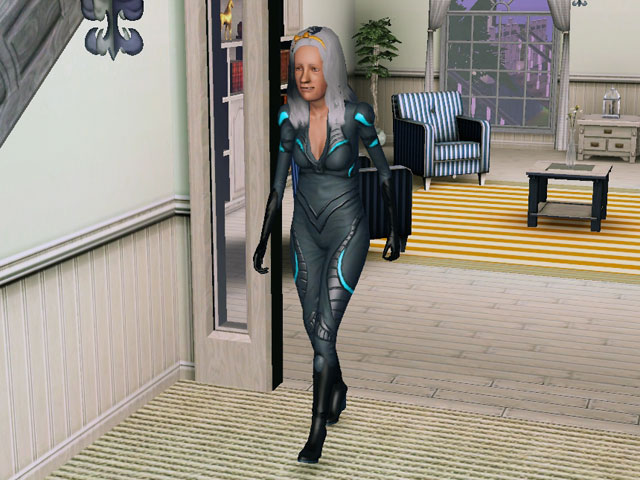 Sims 3: Ребенок-пенсионер из будущего.
