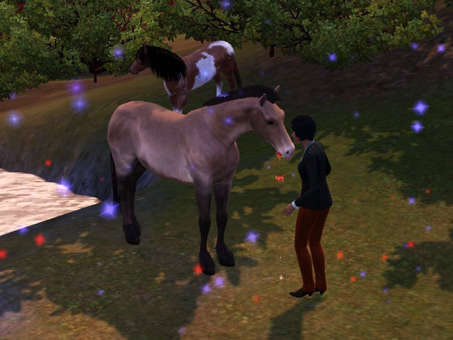 Sims 3: Персонажи с высоким навыком верховой езды смогут приютить дикую лошадь.