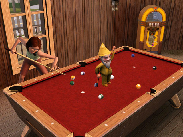 Sims 3: Выучив несколько трюков на бильярдном столе, любой персонаж сможет выступать за чаевые.