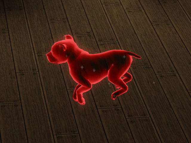 Sims 3: Красный призрак домашнего питомца. 