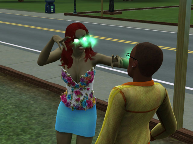 Sims 3: Вампиры научились гипнотизировать своих жертв взглядом.
