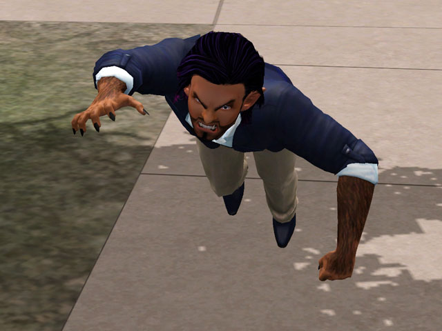 Sims 3: У оборотней два обличия – человеческое и звериное.