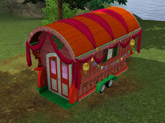 Sims 3: Цыганский фургончик – место работы предсказателя.