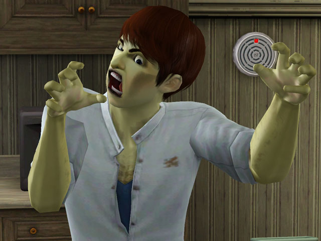 Sims 3: Мало кто из горожан согласится стать тупым зомби.