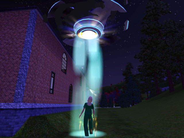 Sims 3: Пришельцы частенько похищают горожан, мужчины после таких приключений даже могут забеременеть.
