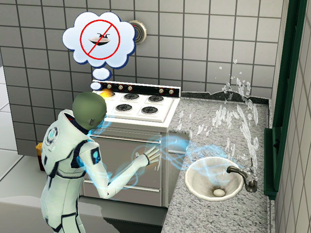 Sims 3: У инопланетян нет проблем со сломанной сантехникой.