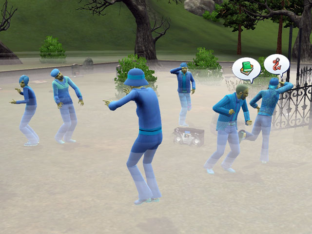 Sims 3: Зомби, поднятые «ритуалом воскрешения», намного миролюбивее своих собратьев.