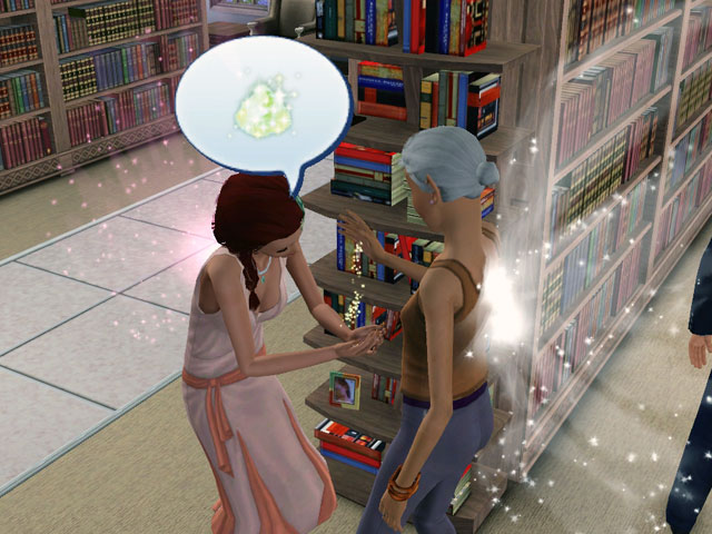 Sims 3: У знакомой феи всегда можно попросить баночку волшебной пыльцы.