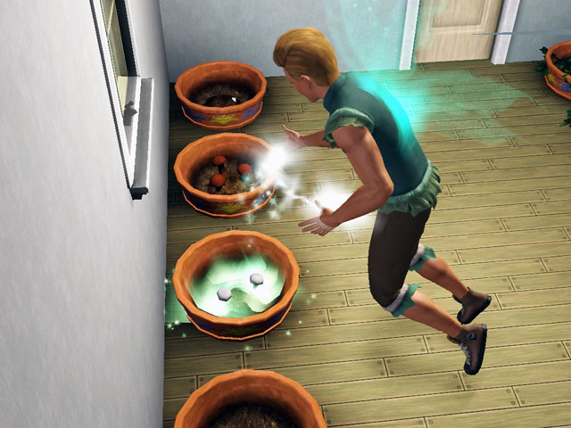 Sims 3: Феи умеют очень быстро выращивать растения.