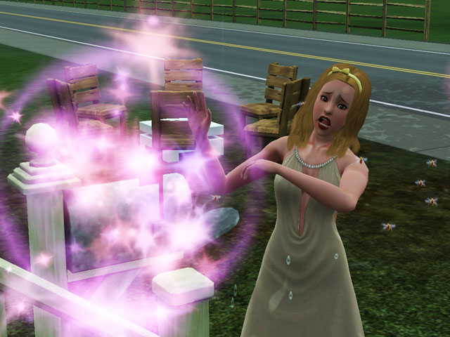 Sims 3: Жертва почтового ящика с ловушкой. 