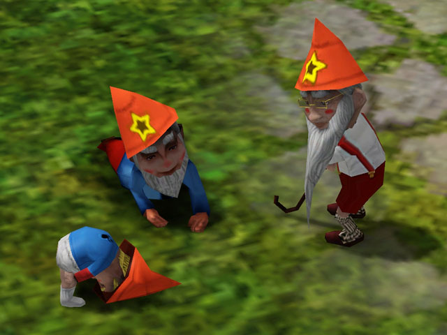 Sims 3: Волшебные гномы разных возрастов.